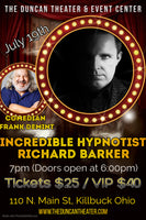 July 19 -  Incredible Hypnotist Richard Barker - Duncan Theater