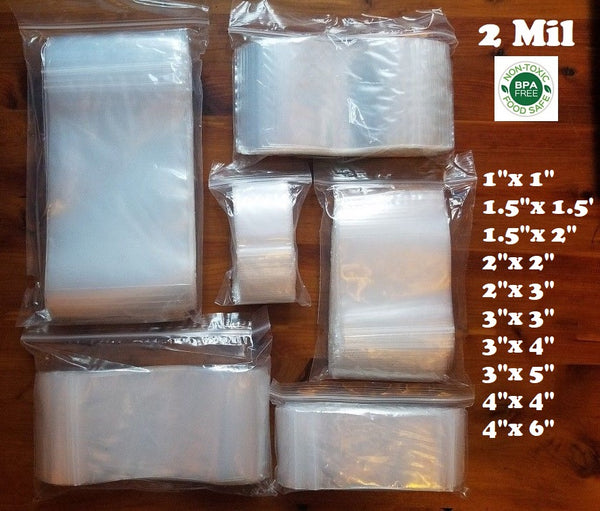 2 Mil Standard Duty Reclosable Bags